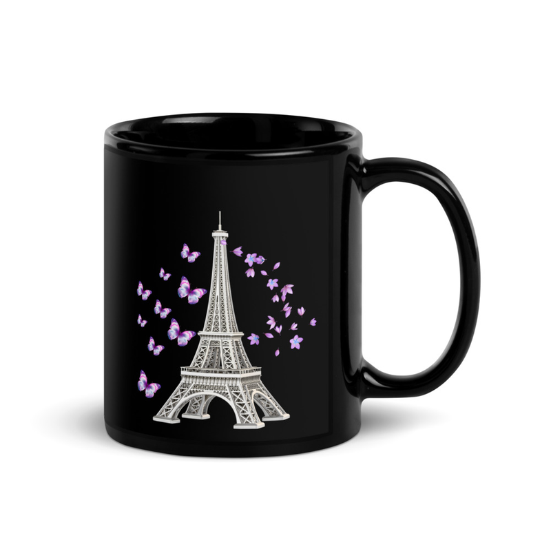 tsgabrielle® • Paris • Glossy Mug • Black • Ceramic • 2 Sizes
