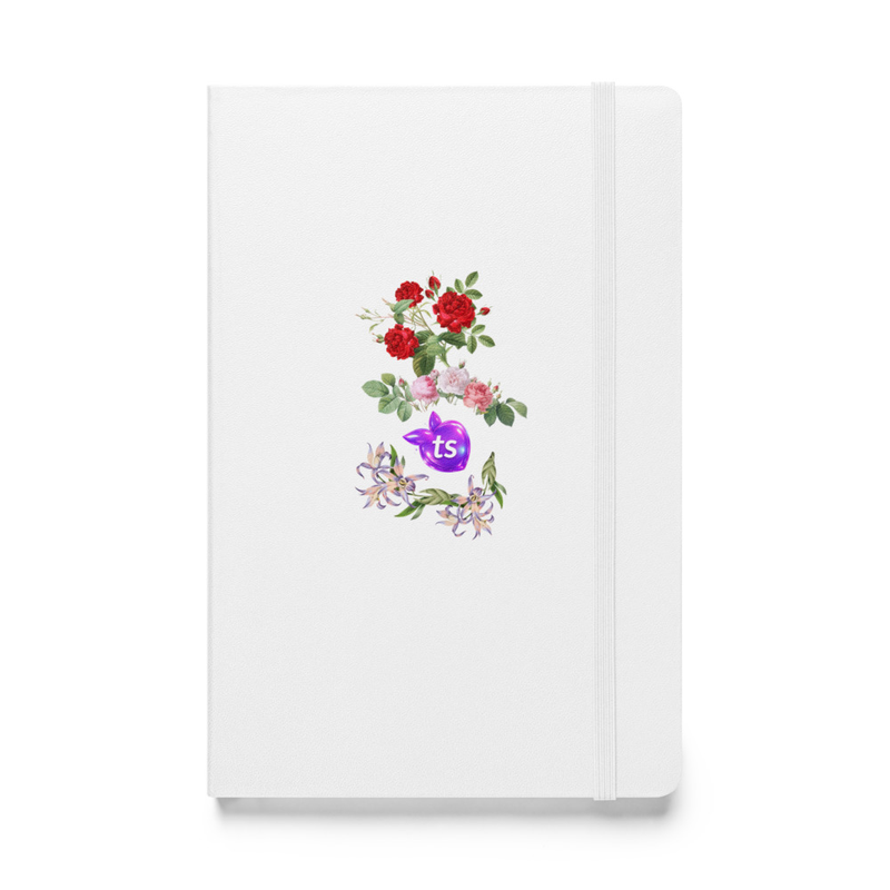 JouranalBook® by tsgabrielle® • TransFLOWer™ • Hardcover Bound Notebook • White