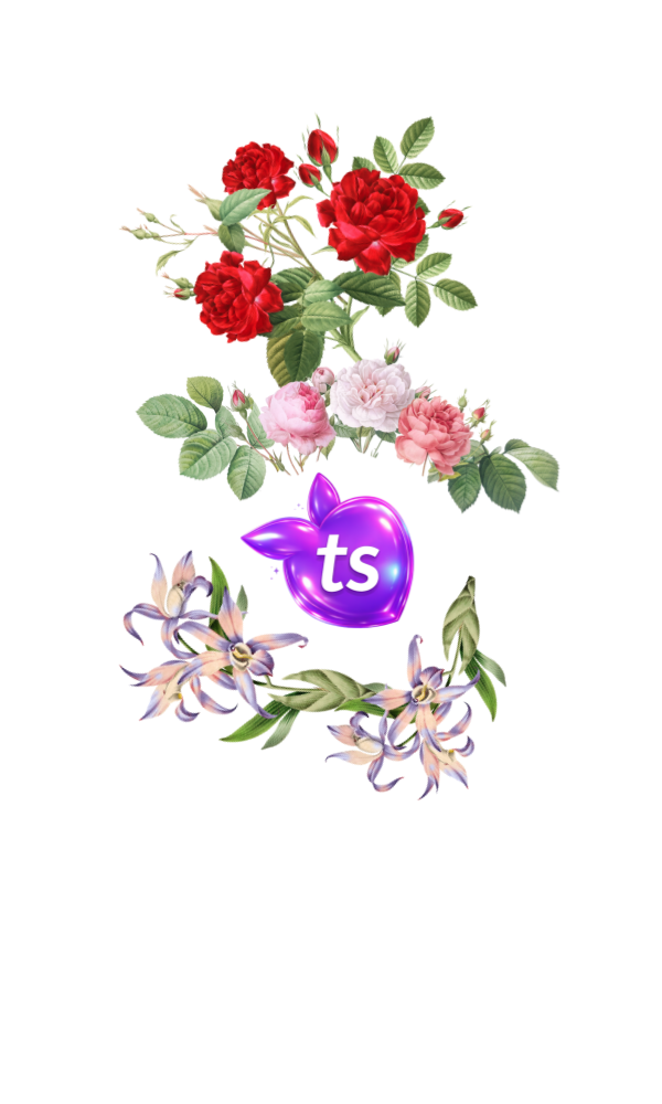 JouranalBook® by tsgabrielle® • TransFLOWer™ • Hardcover Bound Notebook • White