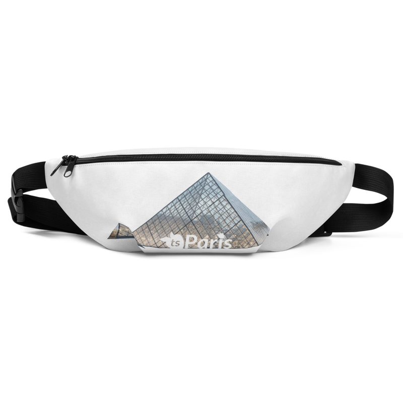 8 - tsgabrielle® • Paris - The Louvre Pyramid • Fanny Pack • 2 Sizes